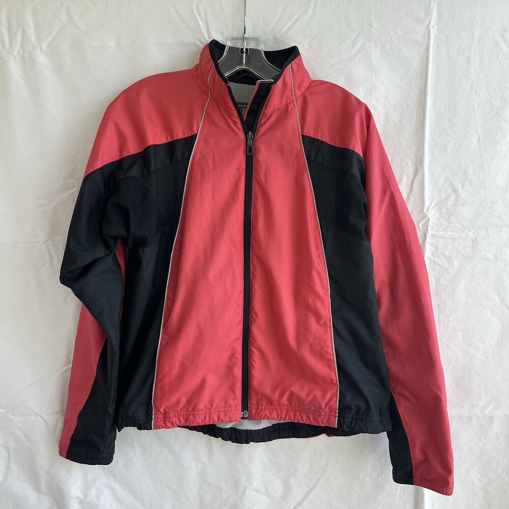 L.L. Bean block colors, windbreaker, camping, hiking jacket, back vent, size S